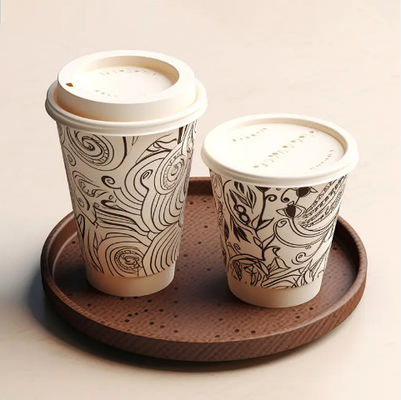 Προσαρμοσμένο 32oz 970ml Διπλό PE Single Paper Cup Ανθεκτικό στη θερμότητα