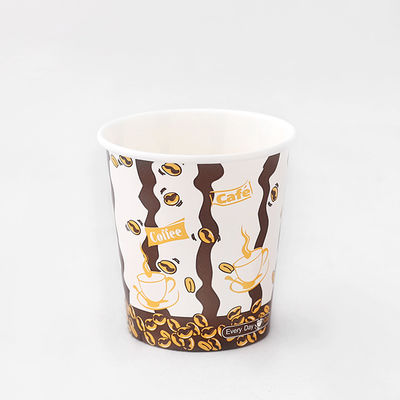 6oz 180ml Single Wall Paper Ζεστά φλιτζάνια PE επικαλυμμένα 72mm