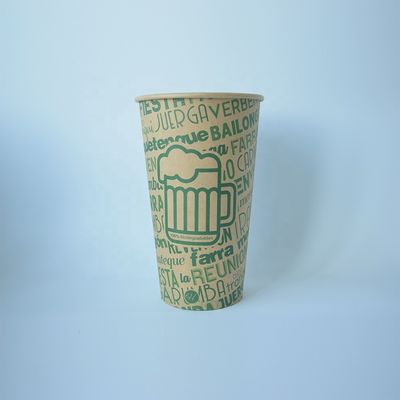 24oz Προσωποποιημένα Χάρτινα Κύπελλα Μία Σκηνή 675ml Προσαρμοσμένα Χάρτινα Κύπελλα Με Λογότυπο