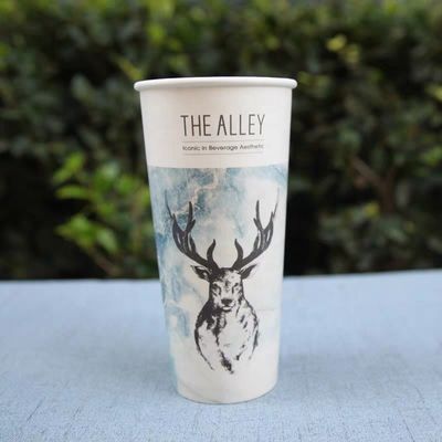 22oz 630ml Single Wall Paper Cup Custom Printing Βιοδιασπώμενα Κύπελλα για πάρτι