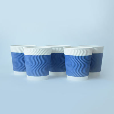 22oz 630cc Ripple Wall Paper Cup για χυμό PE επικαλυμμένο Eco Friendly