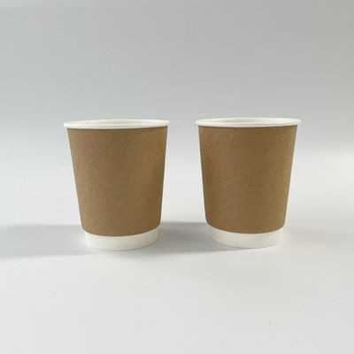 Διπλό τοίχωμα Kraft Paper Cup Kraft 3OZ 75ml Φλιτζάνια καφέ μίας χρήσης
