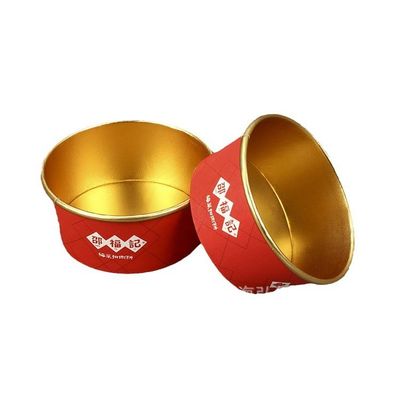 Απορρίπτονται Αλουμινίου Foil Bowl Custom Print PE PLA Χρυσό Απορρίπτονται Κούπες Μεγάλη