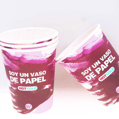 10oz 360ml Single Wall Paper Cup Plastic Free Coated Cola Disposable Cups για κρύα ποτά