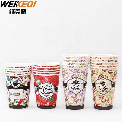 Disposable single wall Paper Cups with Dome Lids for ice Beverages