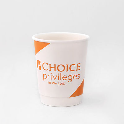 Logo Printed Double Wall Hot Cups OEM Plastic Free Coated Paper Cold Drink Cups (Παγκόσμιο Πανεπιστήμιο)