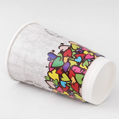 OEM 16oz Double Wall Paper Cup PE επικαλυμμένο μίας χρήσης ποτήρι γάλα τσάι