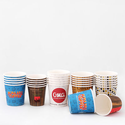 Ανακυκλωμένο υλικό 85ml Single Paper Cup 3.5oz Πλαστική Ελεύθερη Επιχρίωση