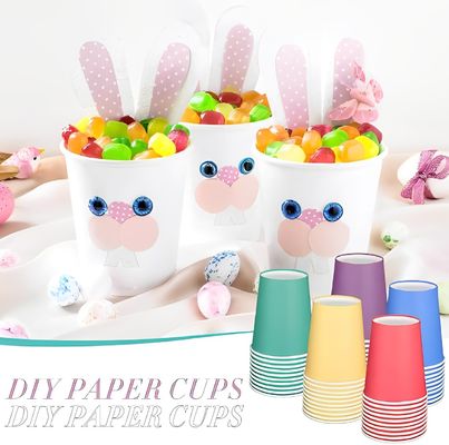 Βιοδιασπώμενο 9oz 250ml Single Paper Cup Χωρίς πλαστική επικάλυψη Προσαρμόσιμο λογότυπο